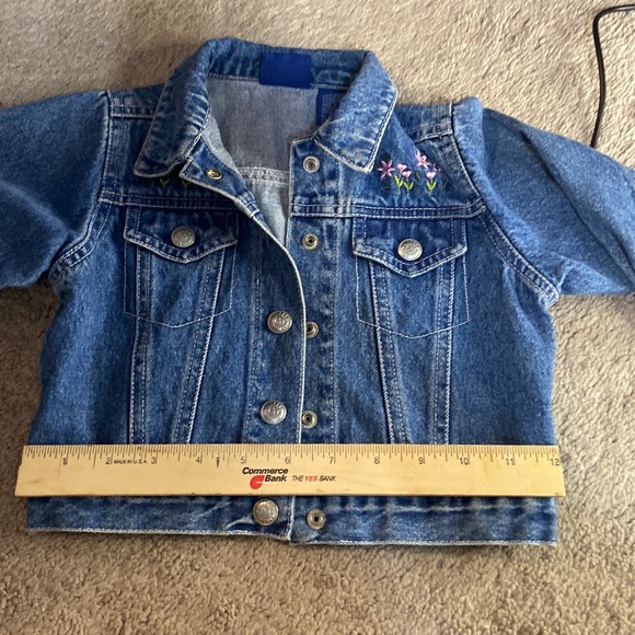 Girls Size 12 Months Adorable Jean Denim Jacket - Picture 5 of 9